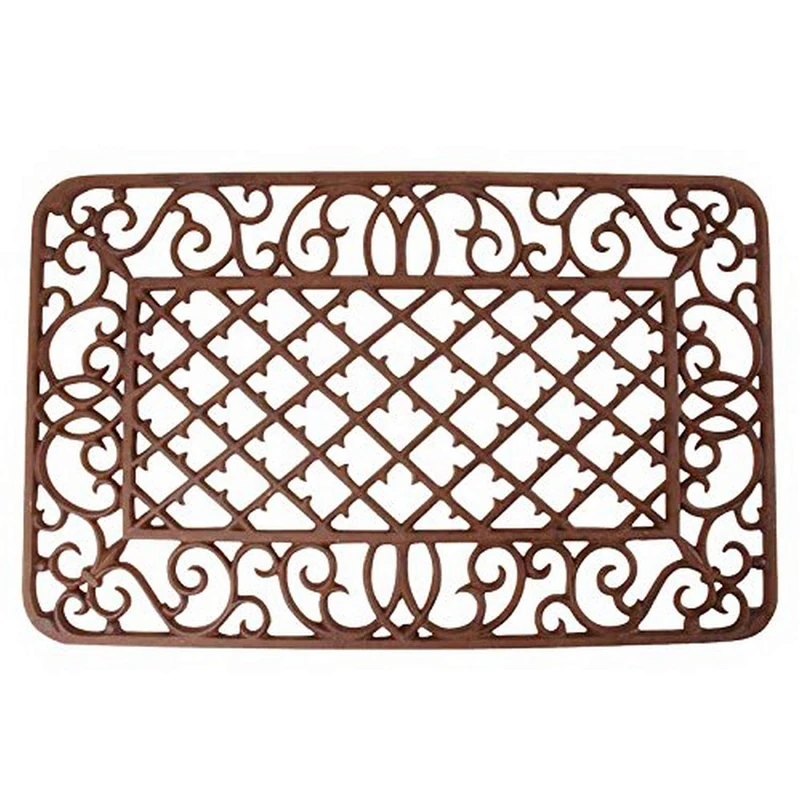 Esschert Fallen Fruits Rectangle Cast Iron Door Mat
