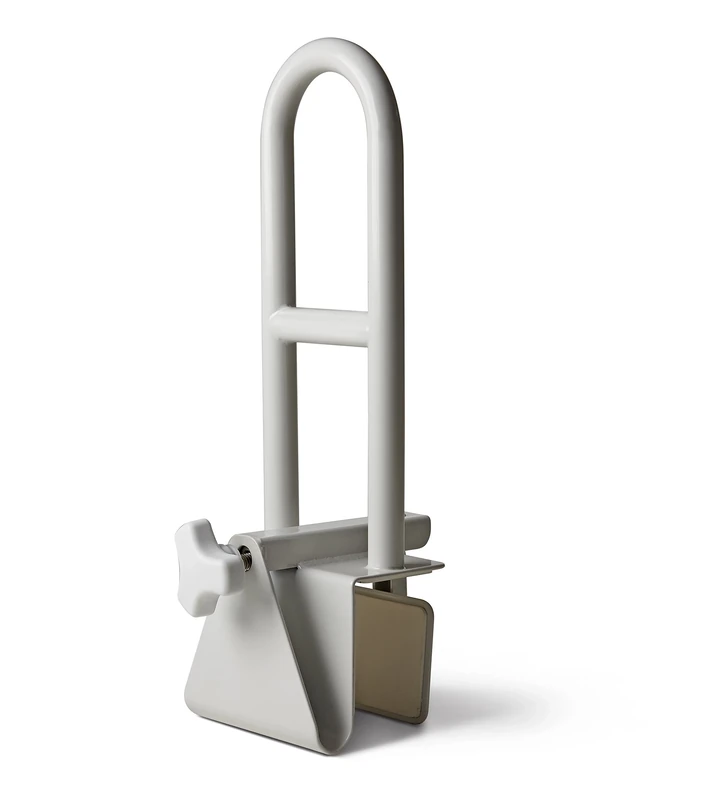 MEDLINE Bathtub Safety Grab Bar, Handle Clamps on to Side of Bathtub Shower, Medical Tub Rail for Bathrooms is Great Elderly or After Surgery