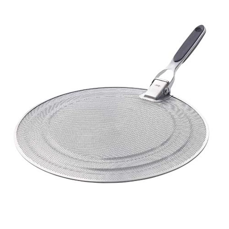 OXO 1064468 Good Grips Splatter Screen with Folding Handle, Silver