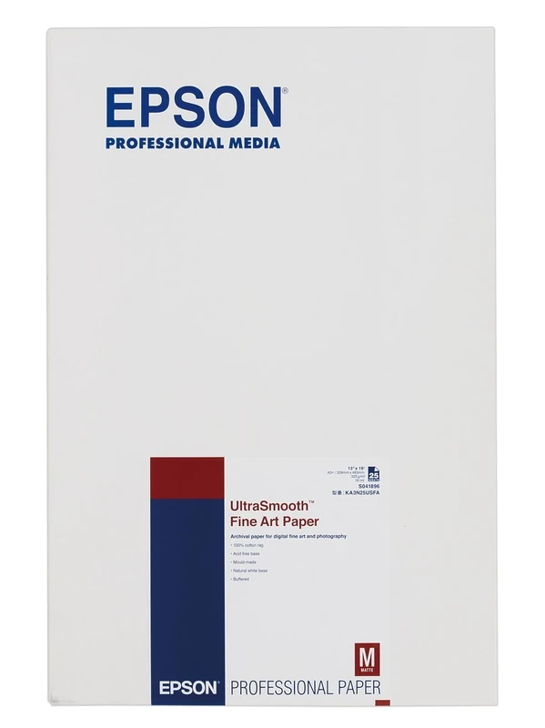 Epson A3+ Ultrasmooth Fine Art Paper 25 Sheets