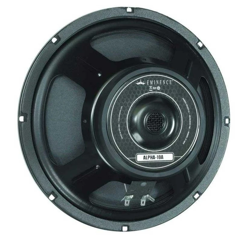 Eminence American Standard Alpha-10A 10" Mid-Bass Pro Audio Speaker, 150 Watts at 8 Ohms, Black