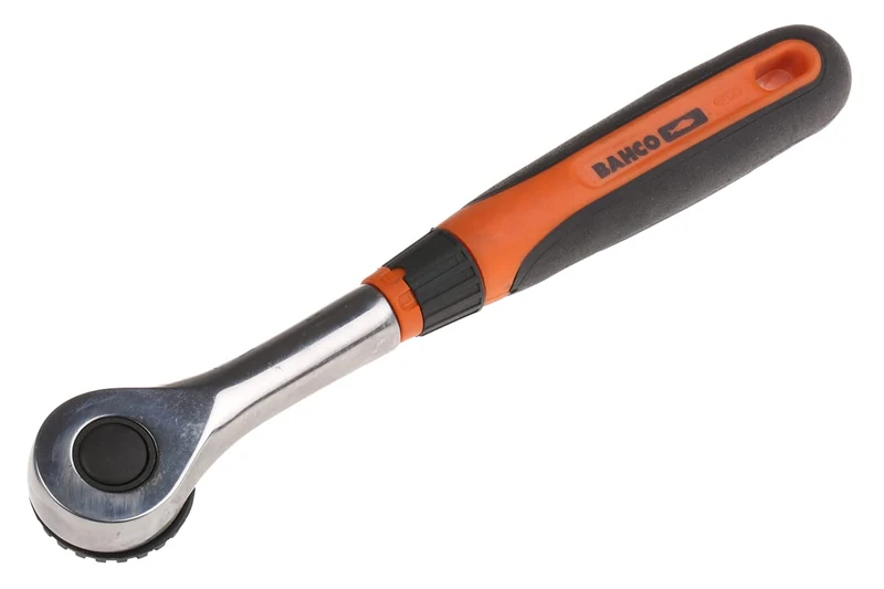 Bahco 2138563 Reversible Ratchet, Orange/Black, 3/8-Inch
