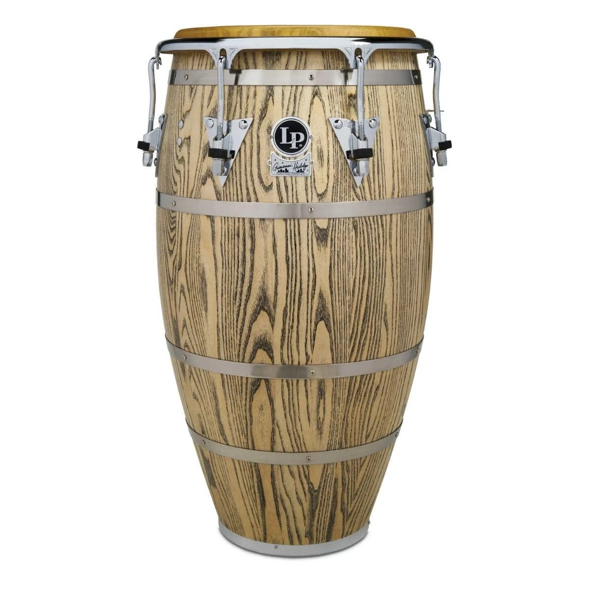 Latin Percussion Conga Giovanni Palladium Conga 11 3/4 Inch LP861Z, Ash Natural, Chrome Hardware