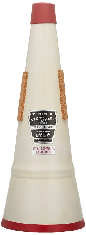 Humes & Berg Mutes New Stone Lined Straight 198 Bass Trombone large