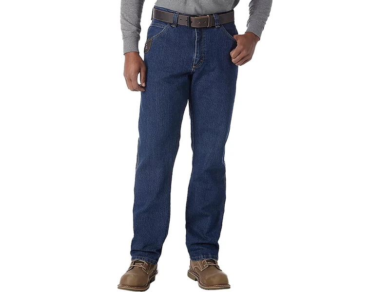 Wrangler Men's Five Pocket Jean, Mid Stone, 40W x 32L