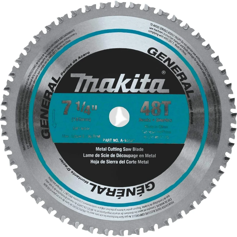 Makita A-93837 7-1/4-Inch 48-Teeth Carbide Metal Cutting Blade - Image 1