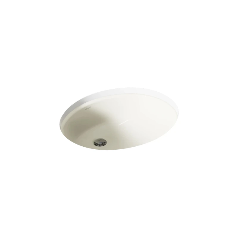 KOHLER K-2210-N-96 Caxton Undercounter Bathroom Sink with Sealed Overflow, 17" X 14", Biscuit
