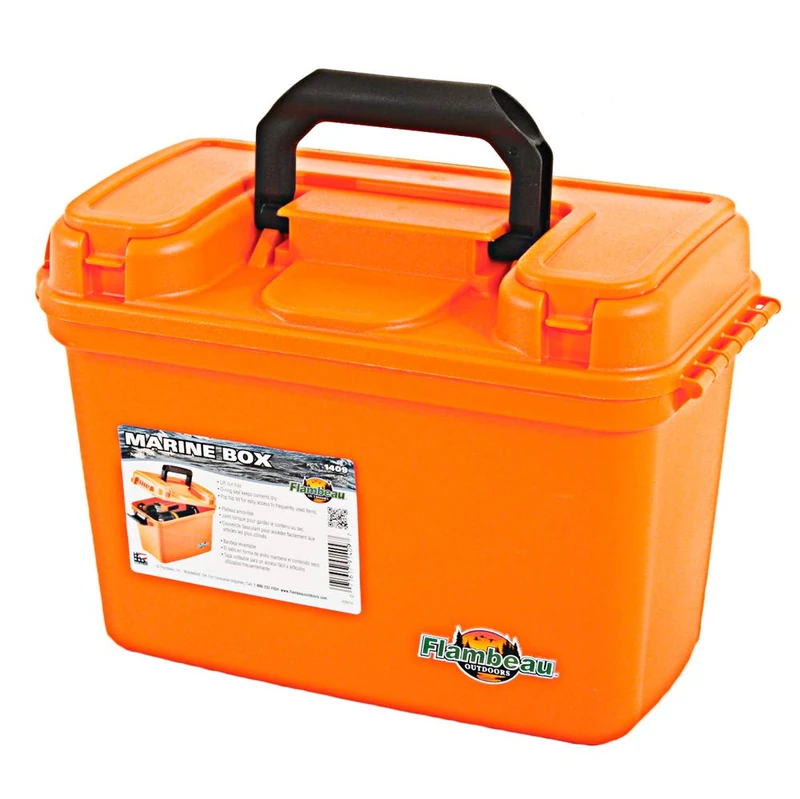 Flambeau Outdoors 1409 14” Dry Box - Orange - Image 1