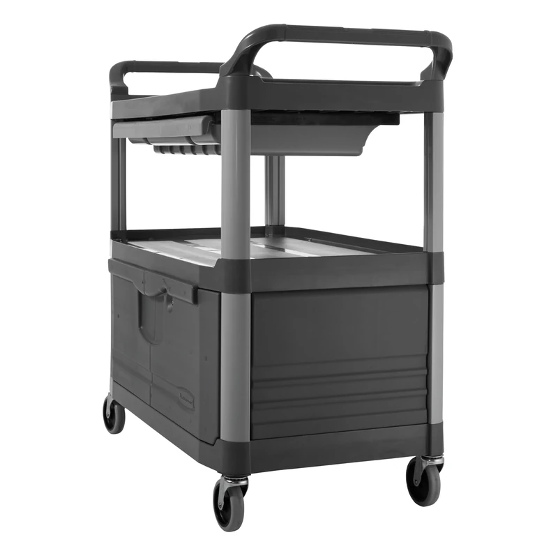 Rubbermaid Commercial HDPE Service Cart with Lockable Doors