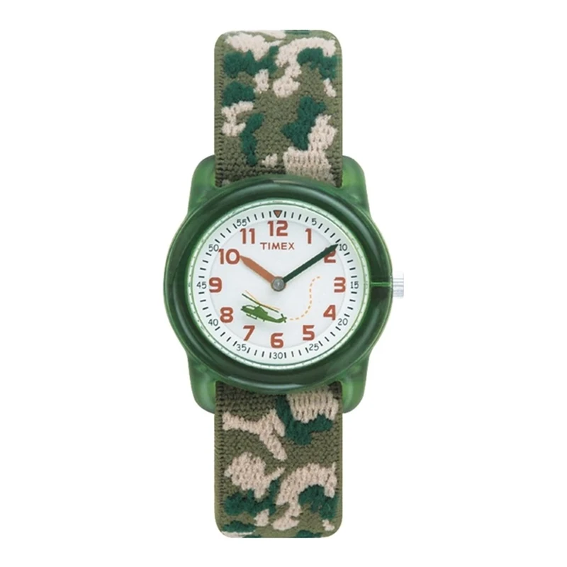 Timex Kids T781414E Camouflage Time Teacher Fabric Strap Watch