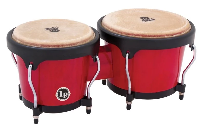 LP Latin Percussion - Aspire Bongo - 6 3/4" and 8" - Siam Oak - Red - LPA601-RW