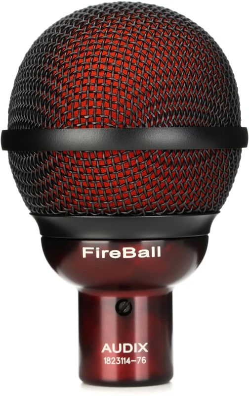 AUDIX AX FireBall Dynamic Instrument Microphone – Compact Cardioid Mic for Harmonica, Beatbox & Percussion