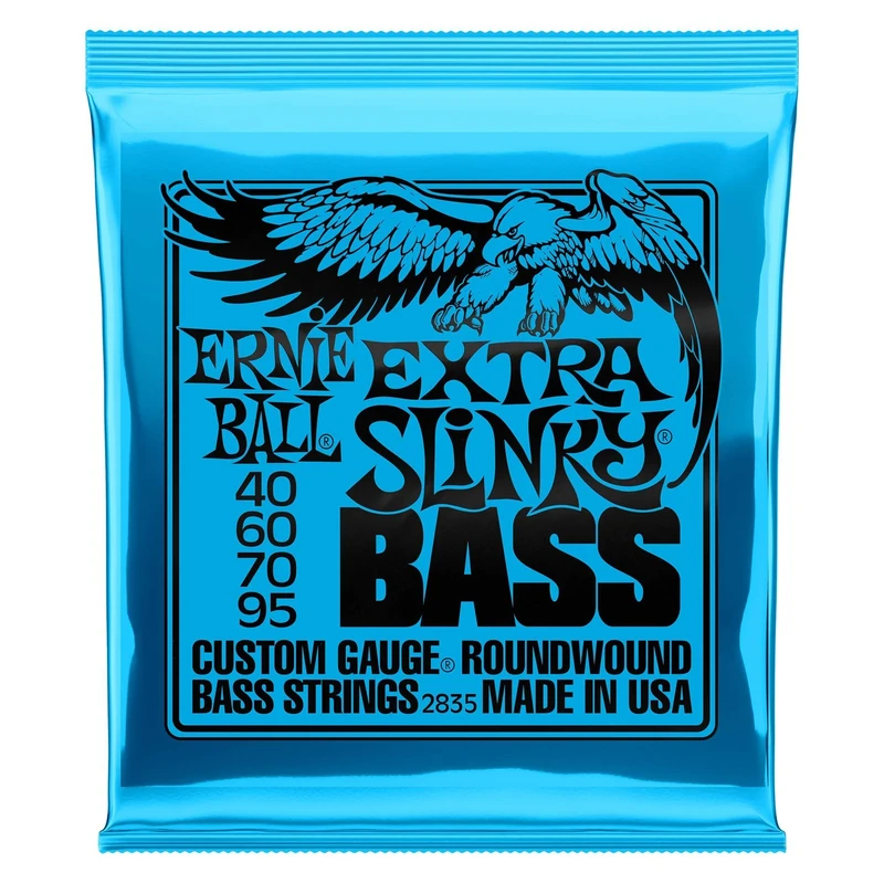 Ernie Ball Extra Slinky Nickel Wound Electric Bass Strings - 40-95 Gauge