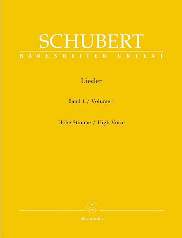 Lieder Volume 1, High Voice & Piano