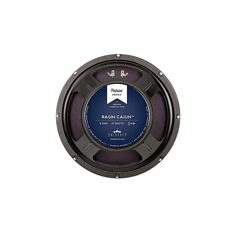 Eminence Patriot Ragin Cajun 10" Guitar Speaker, 75 Watts at 8 Ohms, Black, (RAGINCAJUN)