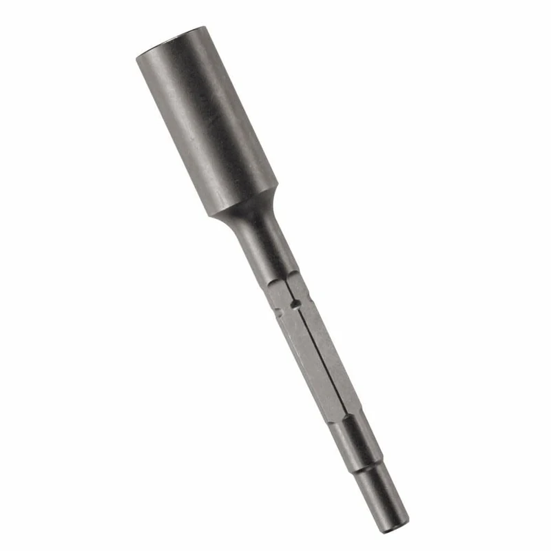 BOSCH HS1824 1-Piece 5/8 In. & 3/4 In. x 10 In. Ground Rod Driver Tool Round Hex/Spline Hammer Steel