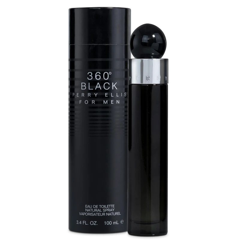 Perry Ellis 360 Black EDT Spray, 3.4 oz