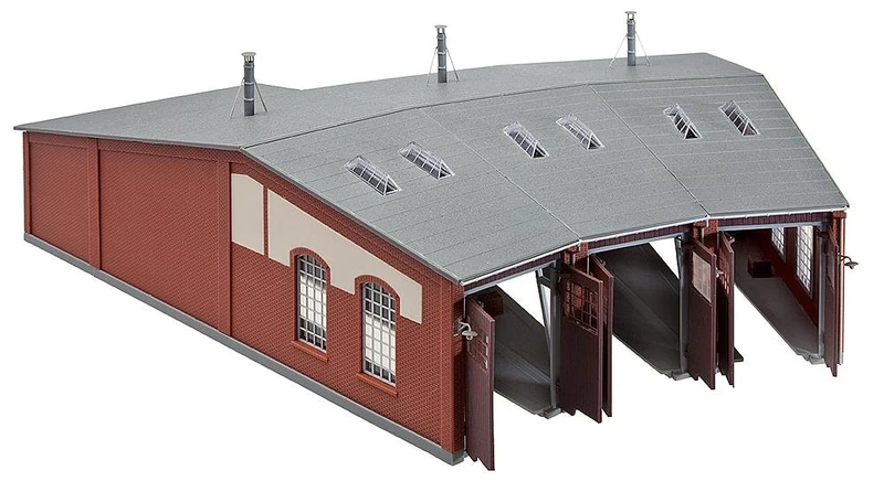 Faller Model Railway Building - Ring Locker Shed 3 Positions - Model, Instructions (English Language Not Guaranteed) - Adult, 1 Player, Automatic Operation - Multicoloured Plastic, Assembly Required