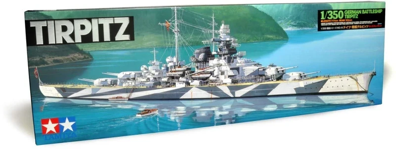 Tamiya TMYTAM78015 TIRPITZ Scale Model Kit - Watercraft Hobby Kit