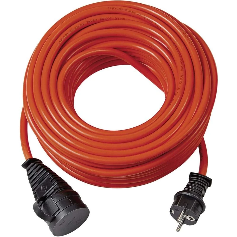 Brennenstuhl BREMAXX Verlängerungskabel (25m Kabel in orange, für den Einsatz im Außenbereich IP44, einsetzbar bis -35 °C, öl- und UV-beständig) - Image 1