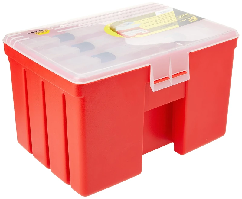 PLANO Deluxe Portable Rack System,Fishing Tackle Organizer, Portable Storage OrganizerTool box, Small parts, Removable Trays, Fishing, Beading, School or Office Supplies or Crafting Materials