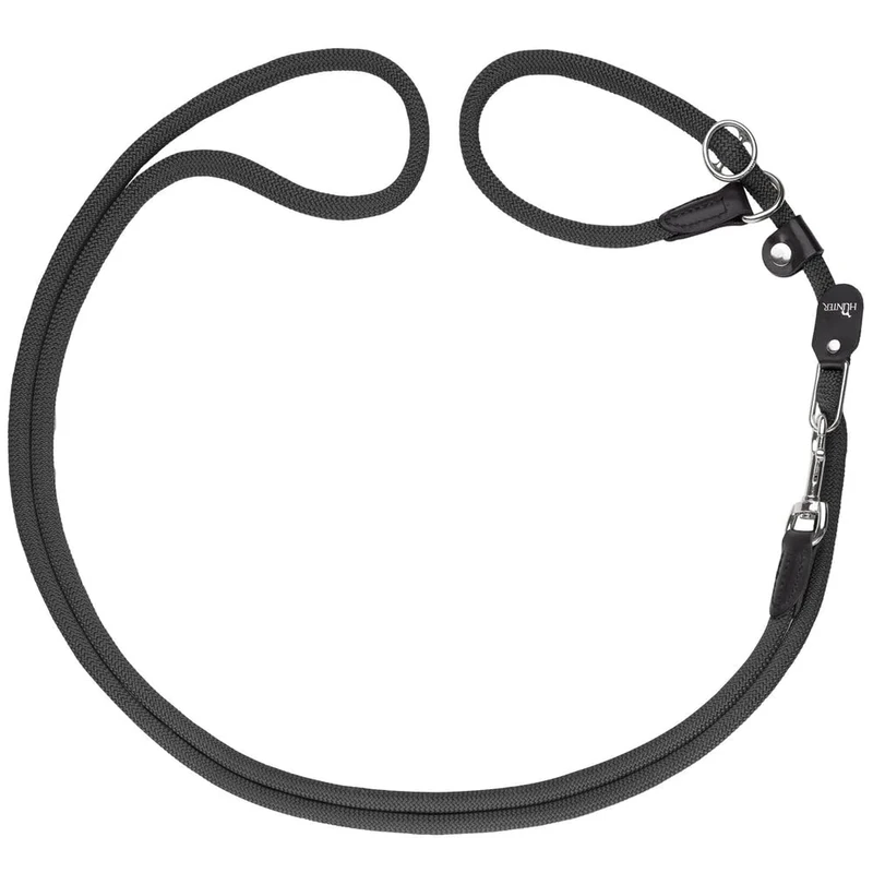 HUNTER Freestyle Retriever-Training Lead with Stop Ring, Size 10/260, Black