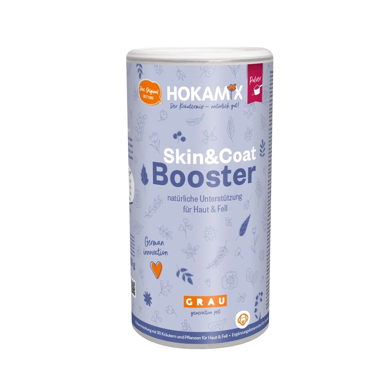 GRAU - l’Original - Hokamix Skin & Coat Booster, Pack of 1 (1 x 750 g), Feed Supplement for Dogs