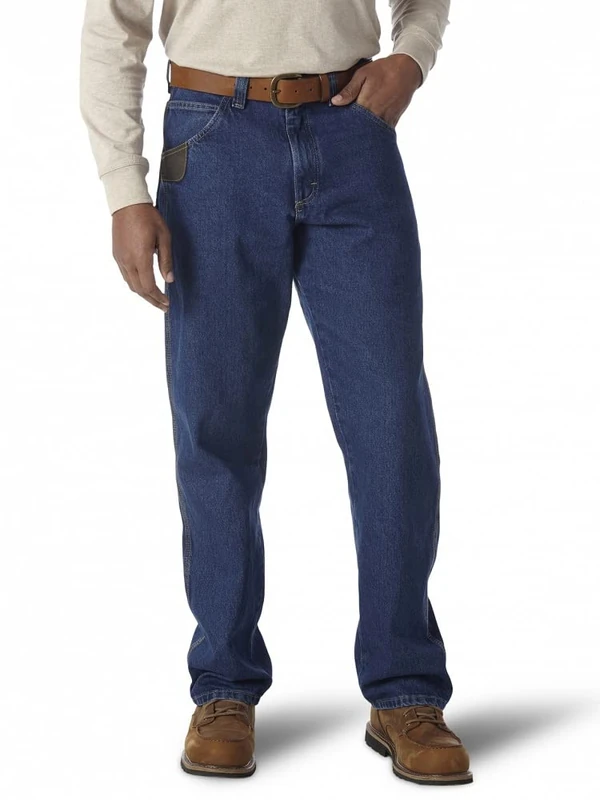 Wrangler Riggs Workwear by Men's Ripstop Carpenter Jean - Blue -