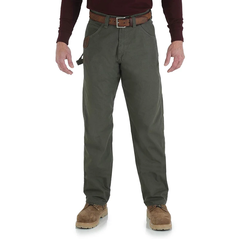 Wrangler Mens Riggs Workwear Fr Flame Resistant Carpenter Jeans, Loden, 36W x 34L