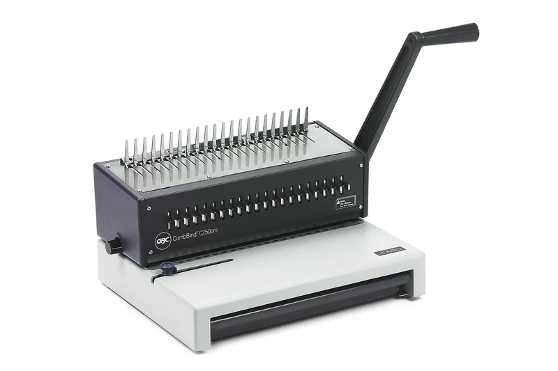 GBC CombBind C250Pro Binding Machine, 20 Sheet Punch Capacity, 450 Sheet Binding Capacity, A4, Black, IB271403
