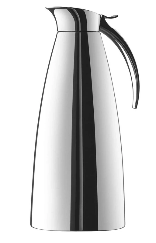 Emsa 502664 Eleganza dishwasher proof vacuum flask, 1.3 litres, stainless steel