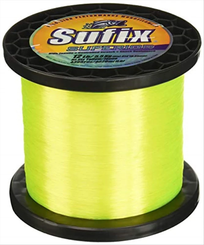 Sufix Superior 1-Pound Spool Size Fishing Line (Yellow, 60-Pound)