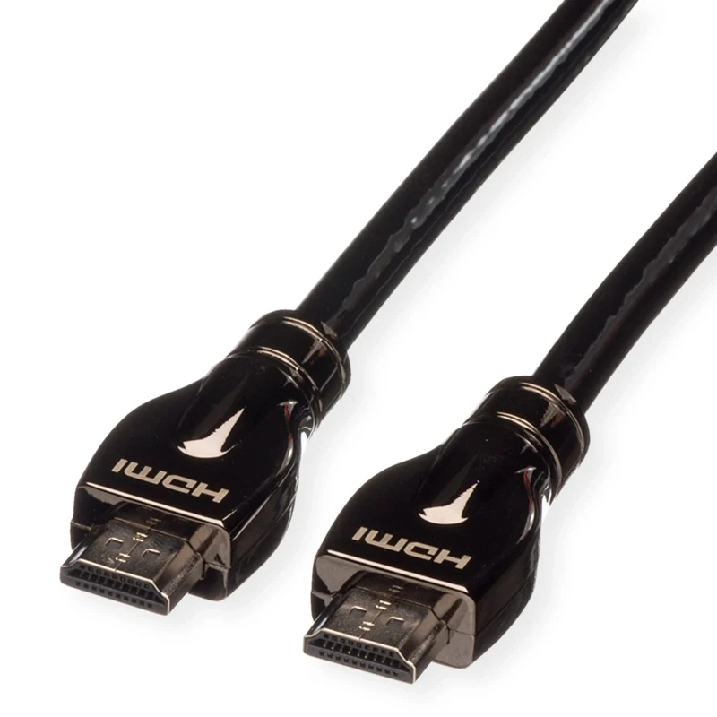 Rotronic Roline 11045686 Ultra HD HDMI Cable with Ethernet – Male to Male 15 m Black