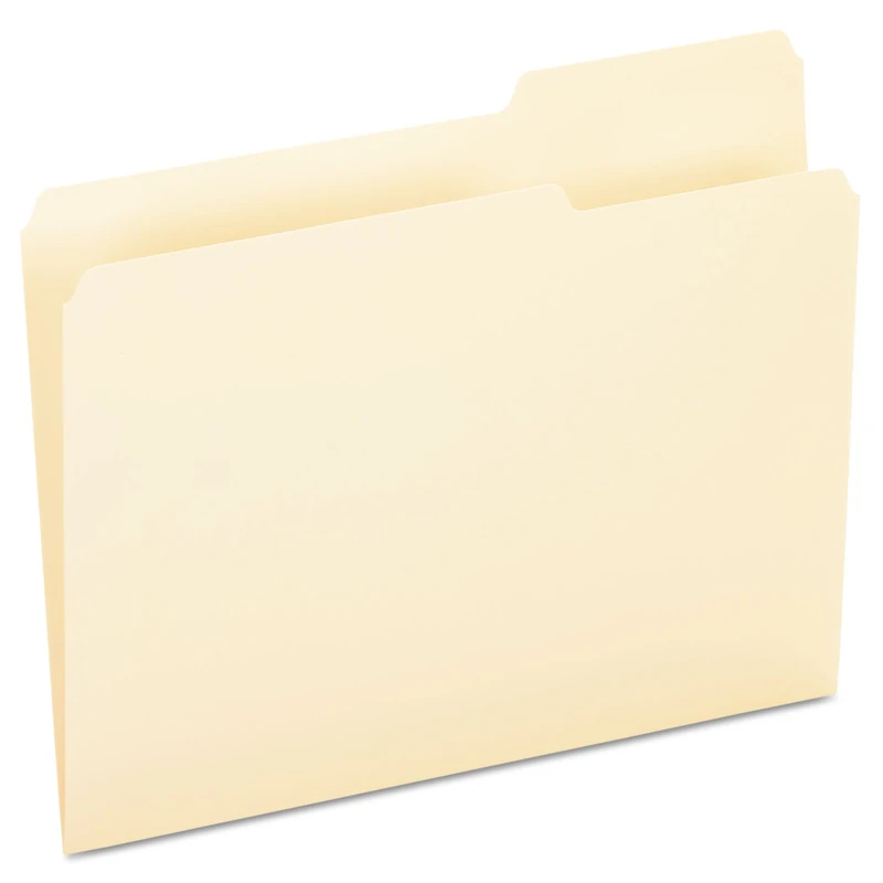 Pendaflex File Folders, Letter Size, Manila, 1/3 Cut, 100/BX (752 1/3-3)