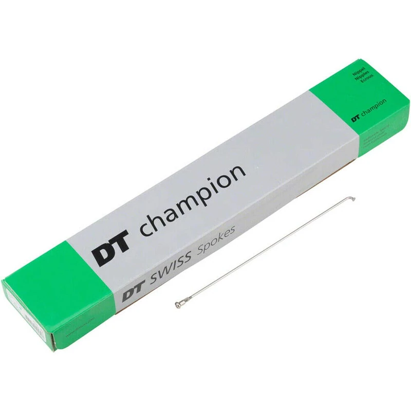 DT Swiss Champion silver spokes 14 g = 2 mm box 100, 304 mm