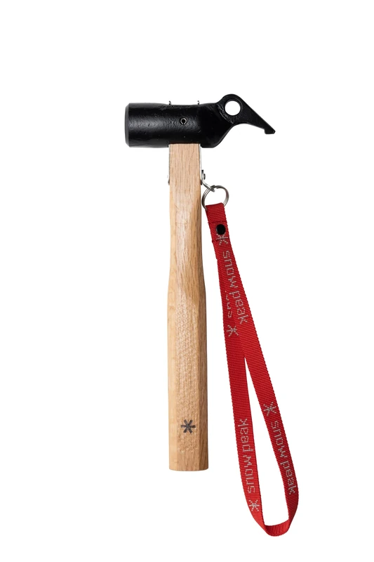 Snow Peak Steel Head Peg Hammer, durable ergonomic Japanese made forged steel Hammer for Tent Stakes, Camping Outdoors