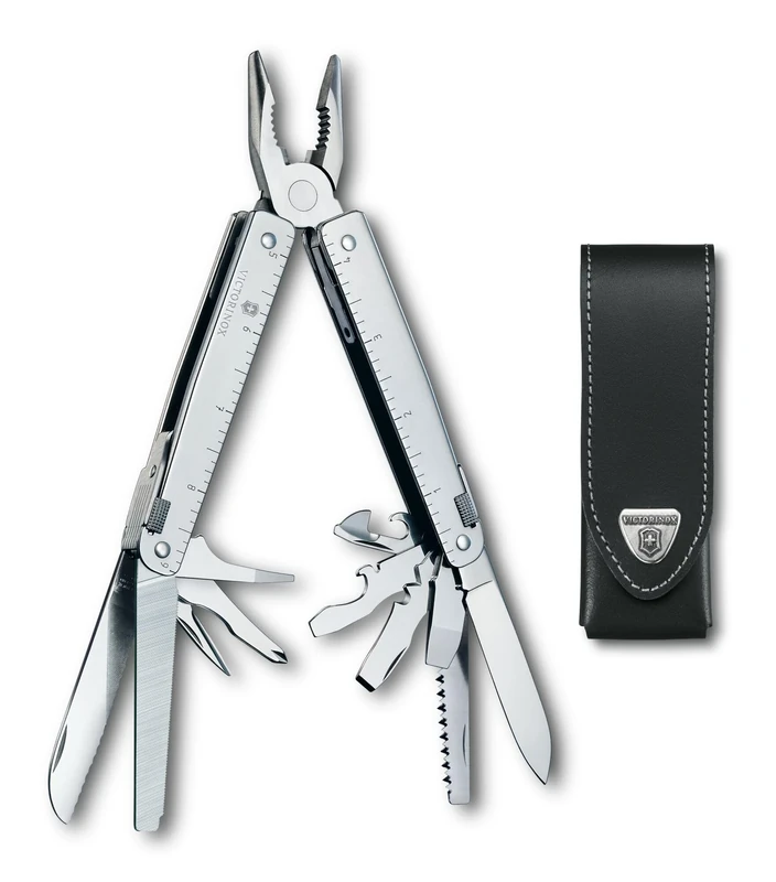 Victorinox, Swiss Tool, Swiss Army Pocket Knife, Large, Multi Tool, 26 Functions, Needle-nose pliers, Wire crimper, Lockable Blade