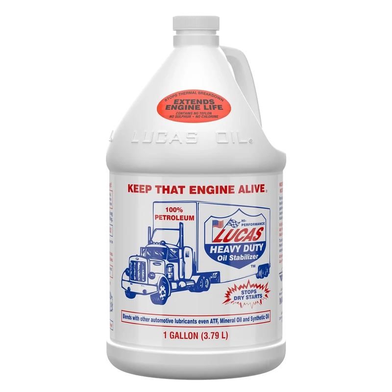 Lucas Oil 10002 Heavy Duty Oil Stabilizer, 3.785 Litre, White