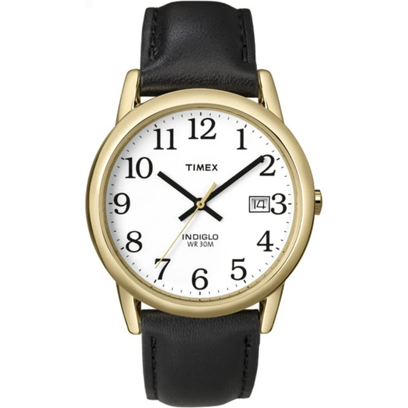 Timex T2H291 Gents Classic Watch with Black Leather Strap