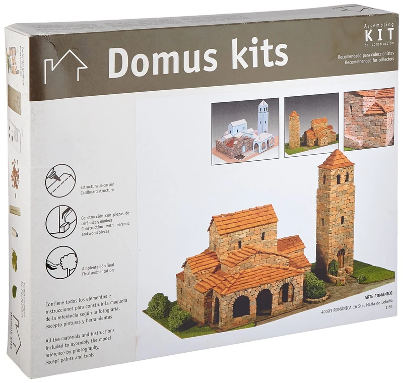 Domus Kits Romanesque 16 St. Mary of Lebena (40093) Model Kit - Image 1