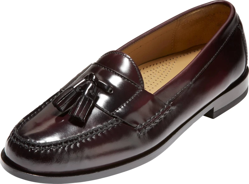 Cole Haan Men's Pinch Tassel Loafer - Burgundy - 15 UK
