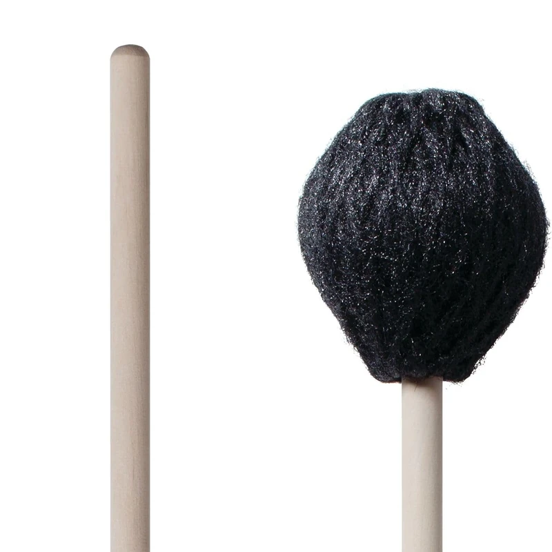 Vic FIrth - Corpsmaster® Series Marimba Mallets - M180 - Yarn - Synthetic Core - Soft - Black