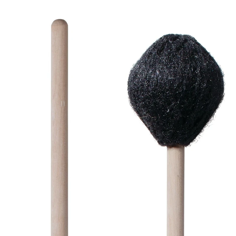 Vic FIrth - Corpsmaster® Series Marimba Mallets - M181 - Yarn - Synthetic Core - Medium - Black