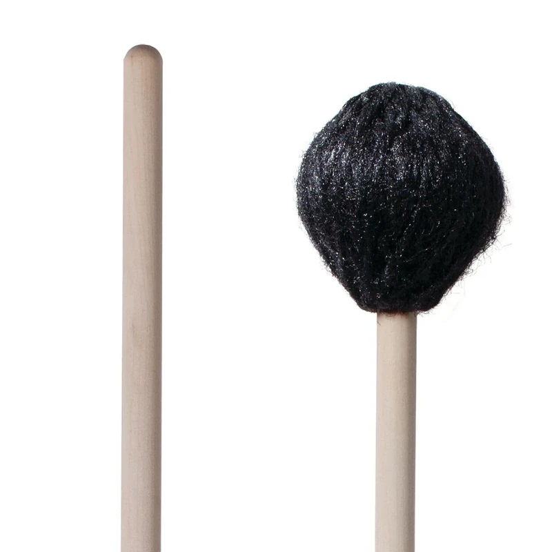 Vic FIrth - Corpsmaster® Series Marimba Mallets - M182 - Yarn - Synthetic Core - Medium - Black