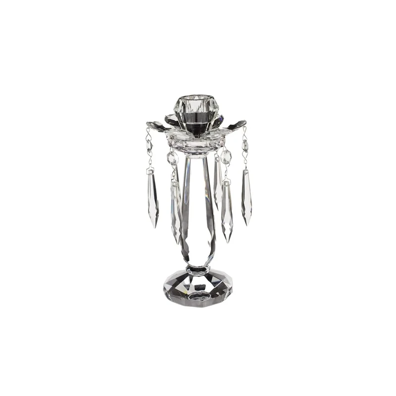 Villeroy & Boch Retro Accessories Large Candlestick, 28 cm, Glass, Transparent