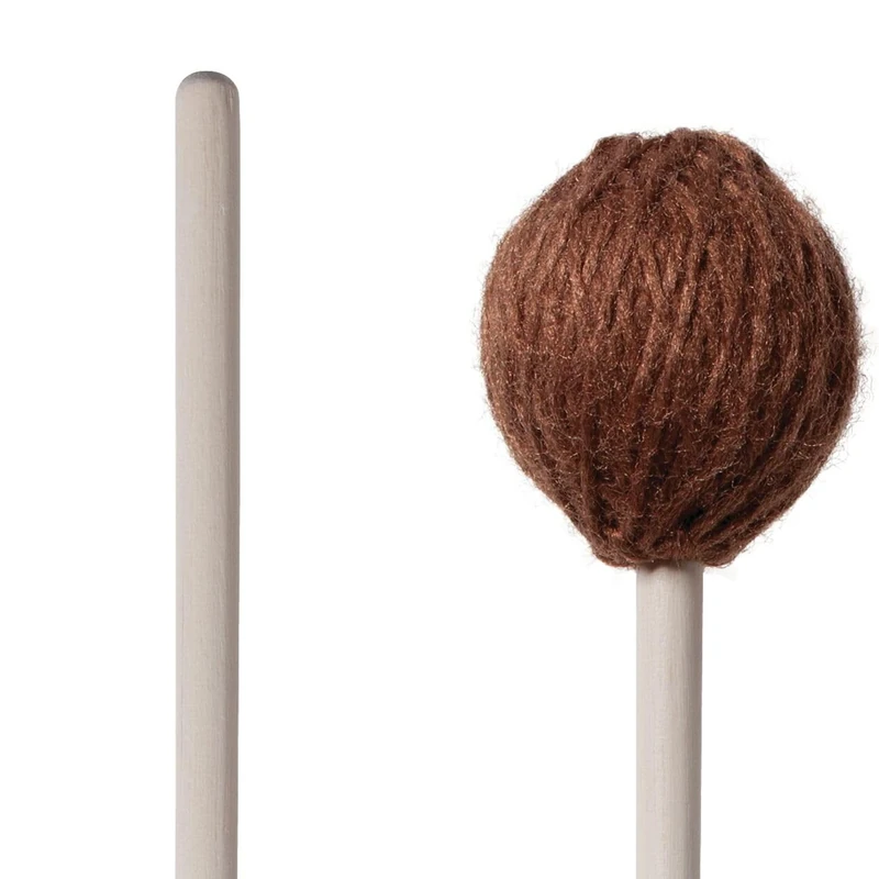 Vic FIrth - Corpsmaster® Series Marimba Mallets - M170 - Yarn - Rubber Core - Soft - Brown