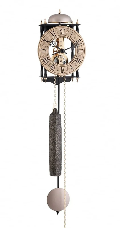 Hermle 70504-000701 Antique Style Wall Clock with Skeleton Movement and Strikes on the Hour