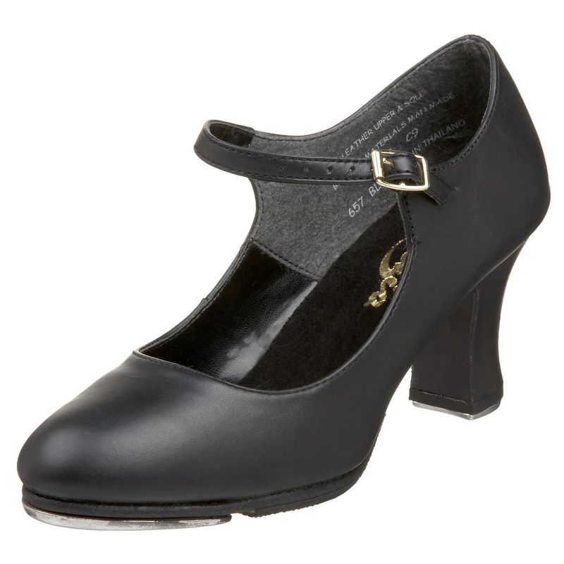 Capezio Manhattan Xtreme Tap Shoes, Tap Shoes For Women For Large Strike Zone, Professional Tap Dance Shoes With 2.5” Heels & Premium Capezio Heel & Toe Taps - Black, Size 6