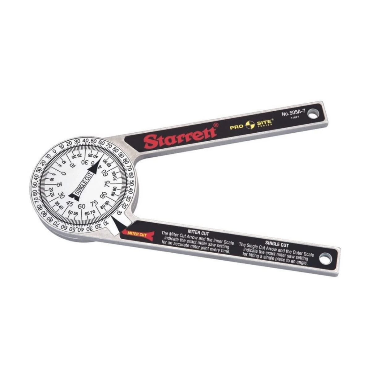 Starrett 505A-7 ProSite Protractor