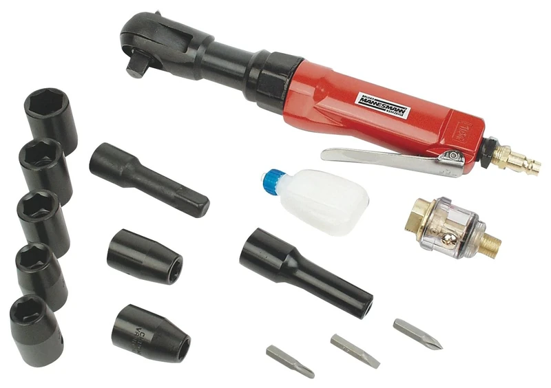 Brüder Mannesmann Werkzeuge 1531 Compressed Air Ratchet Screwdriver Set